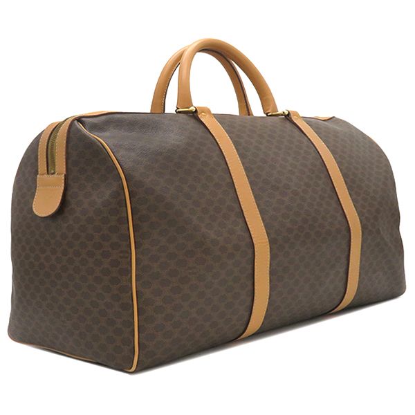 セリーヌ CELINE ボストンバッグ マカダム PVC レザー ブラウン