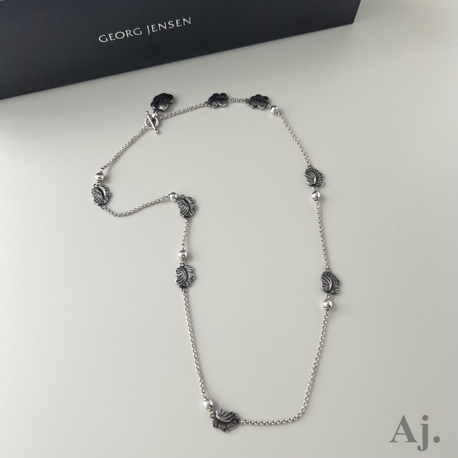 ジョージジェンセン ネックレス リーフ ステーション SV925 Georg