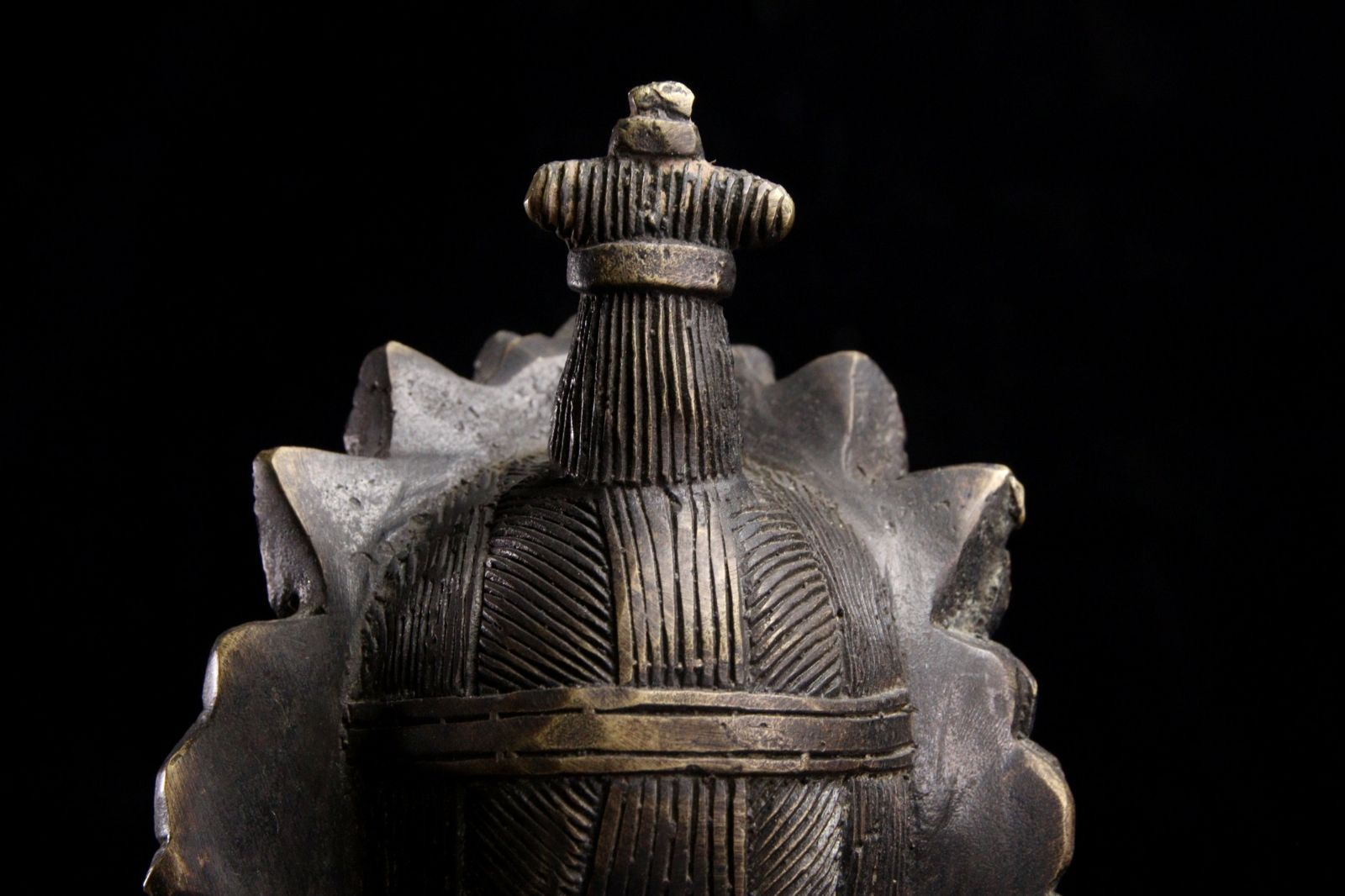 仏教美術 銅製 歓喜仏 37cm 6930g チベット仏教 仏像唐物骨董 楾 R193