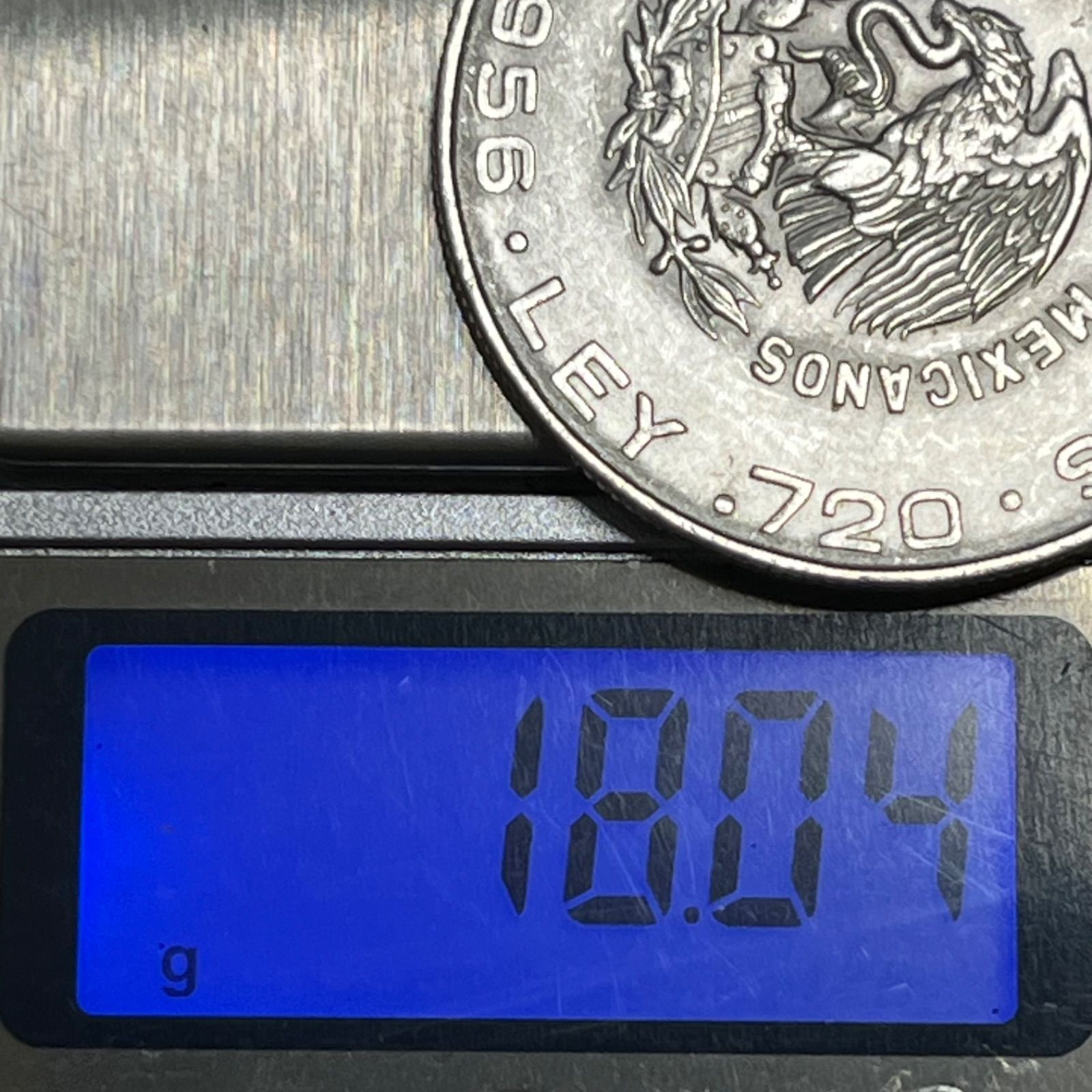 銀貨】1956年 メキシコ 5ペソ銀貨／ミゲル・イダルゴ「独立と自由