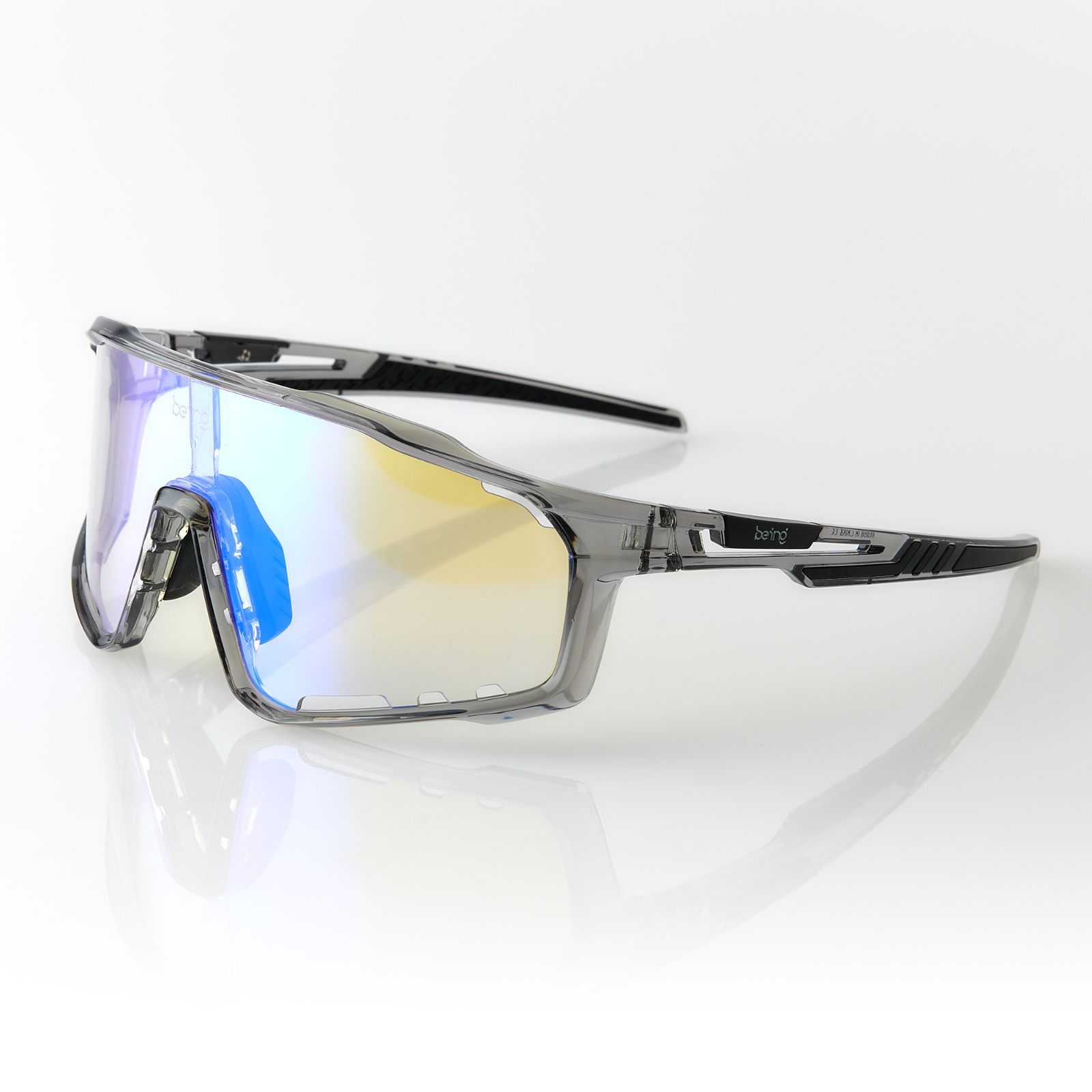 being】スポーツサングラス 紫外線調光サングラス 色が変わる 昼夜兼用
