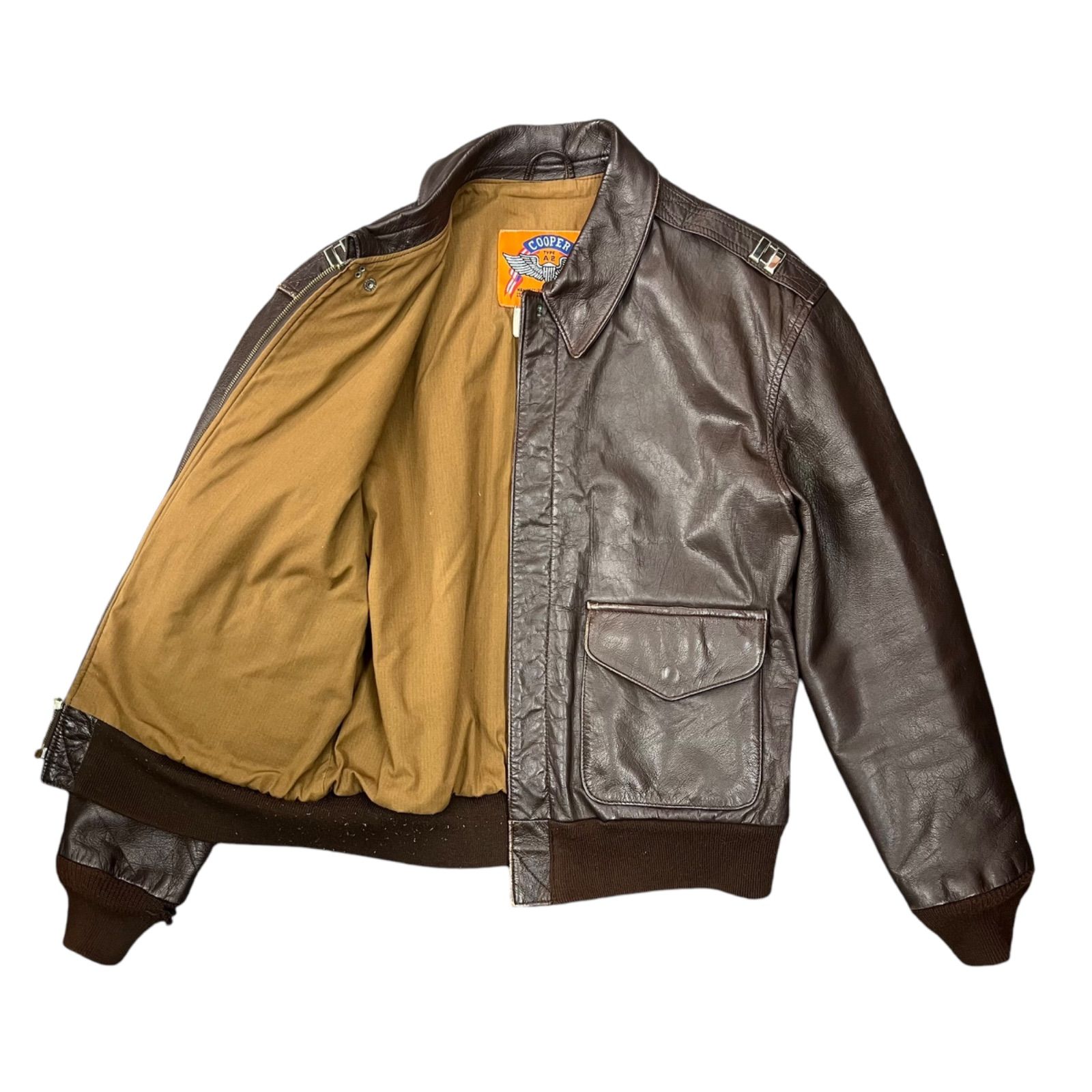 Cooper Sportswear a2 フライトジャケット リブ破れ有 80s 90s USA製