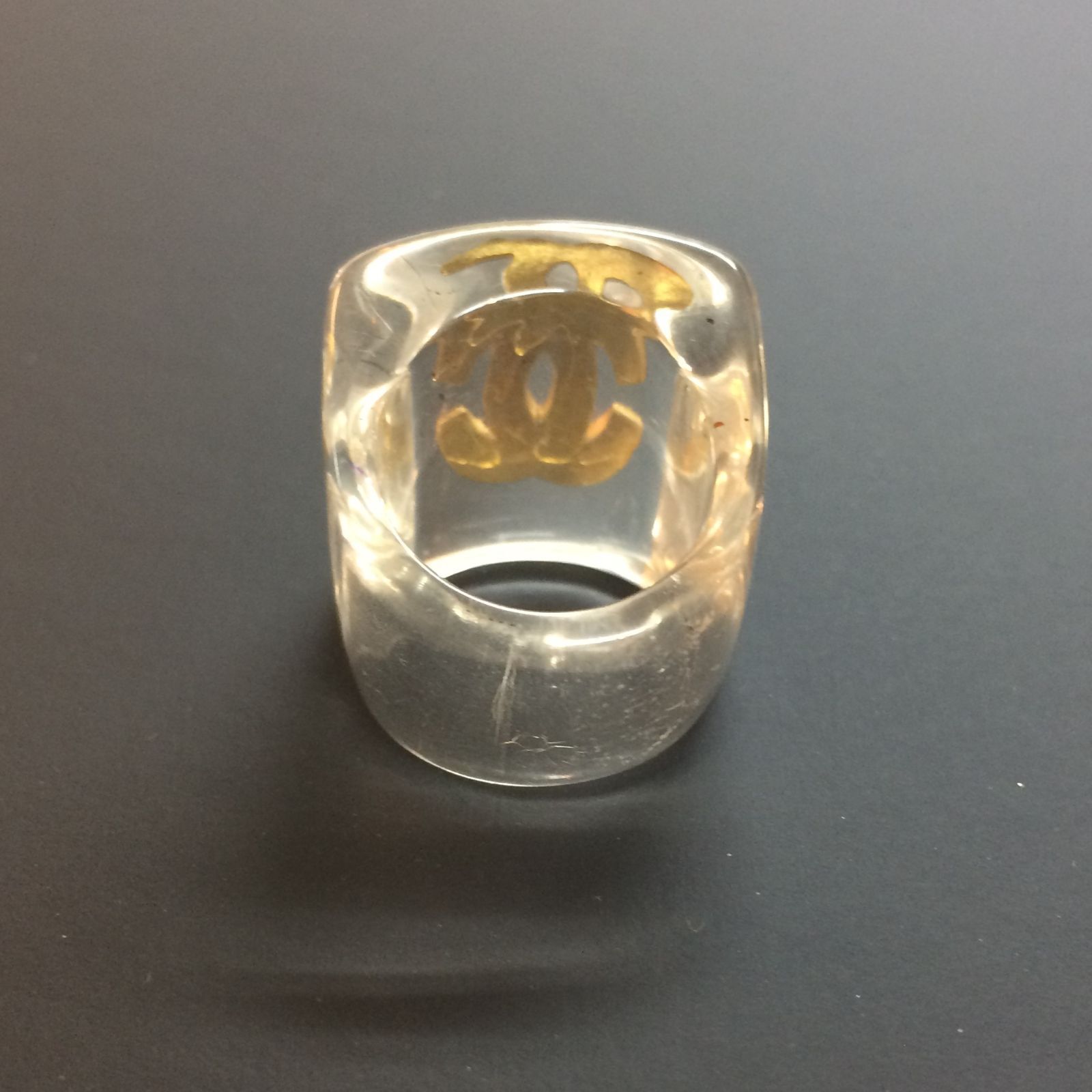 CHANEL シャネル ココマーク ゴールド クリア リング アクセサリー