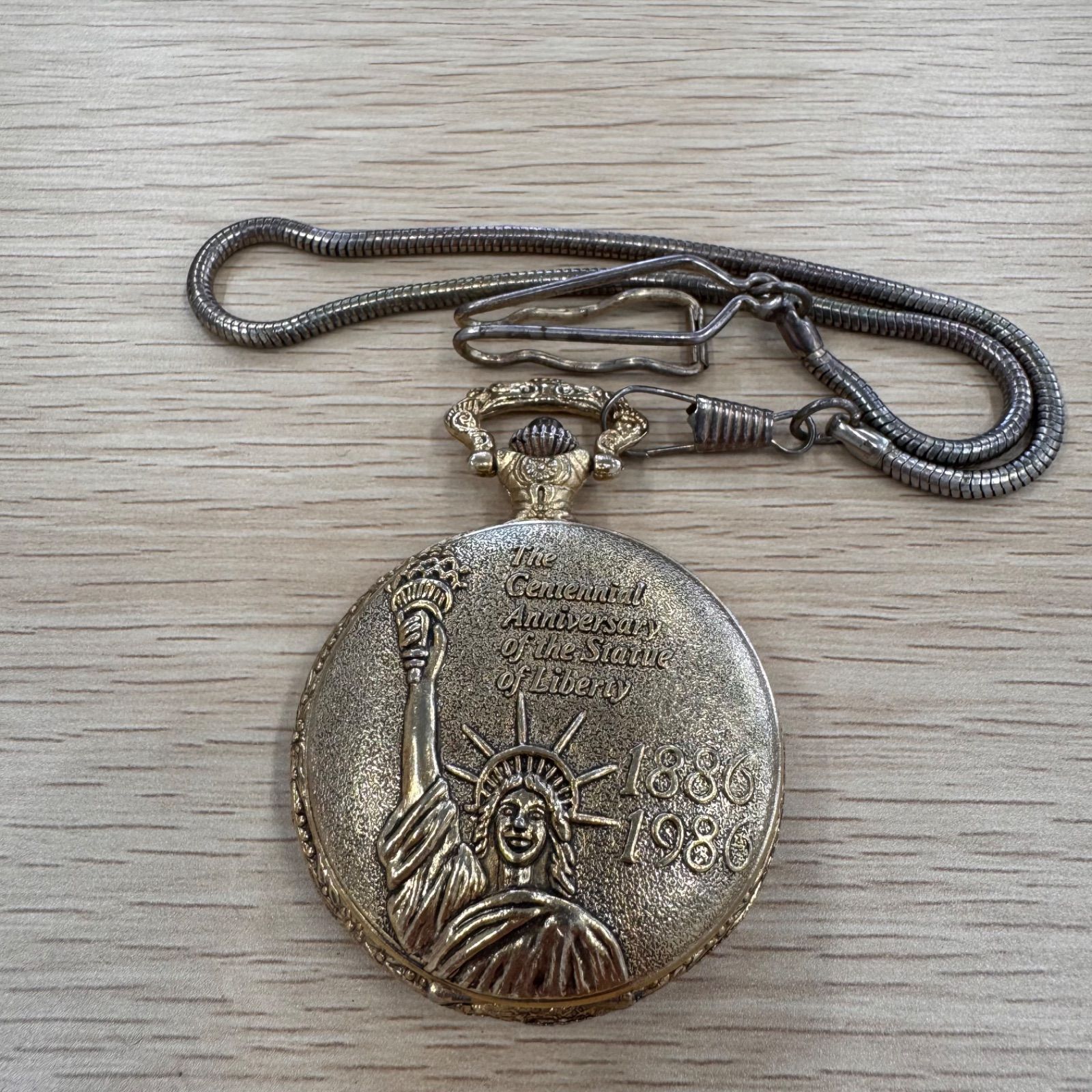 ジャンク品 自由の女神像建立100周年 エクセレント 手巻き