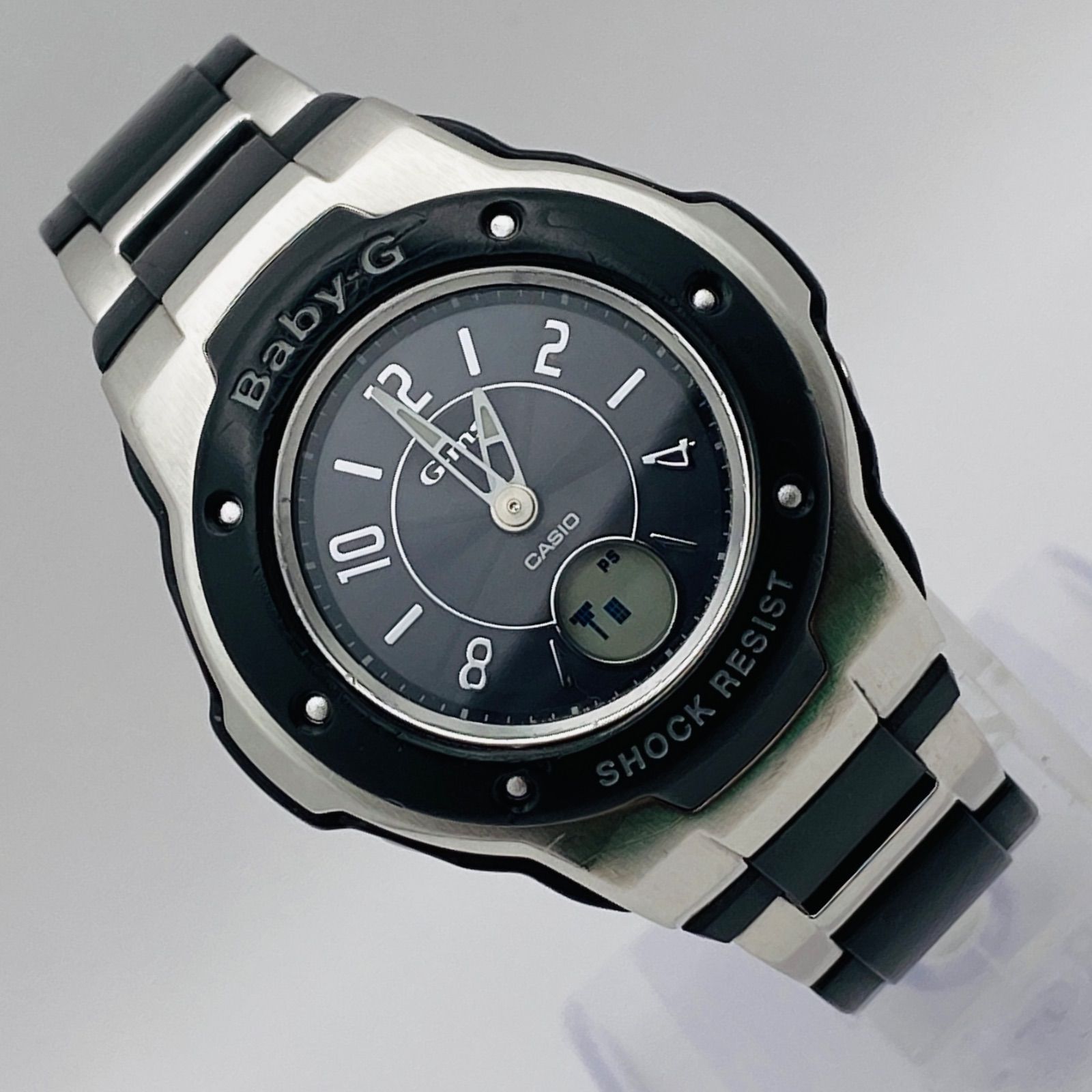 T089）良品 稼動品 CASIO カシオ 電波ソーラー G-ms Baby-G MSG-3000CJ