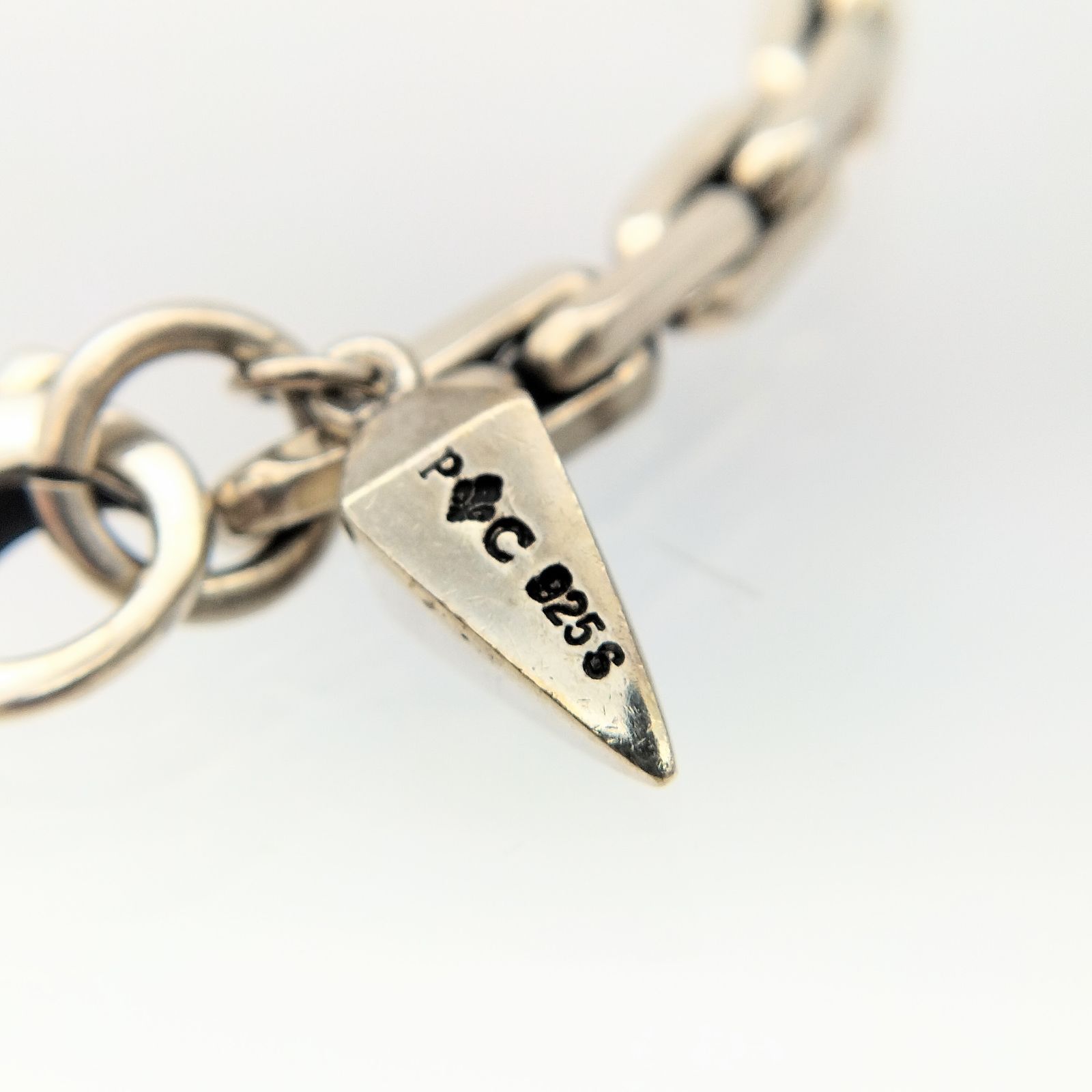 美品】パトリックコックス シルバーチェーンブレスレット シルバー925