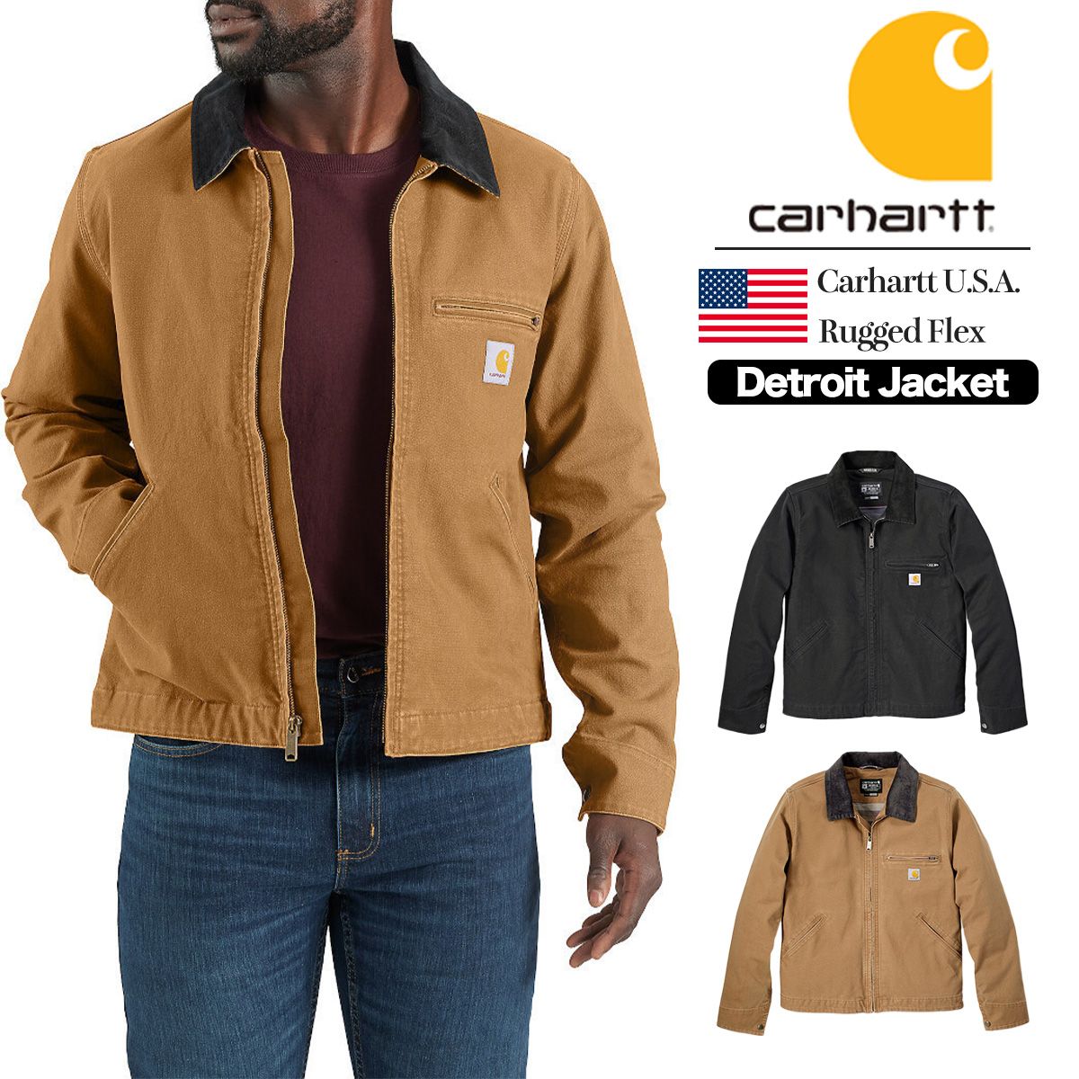 カーハート デトロイトジャケット Carhartt Duck Rugged Flex Detroit