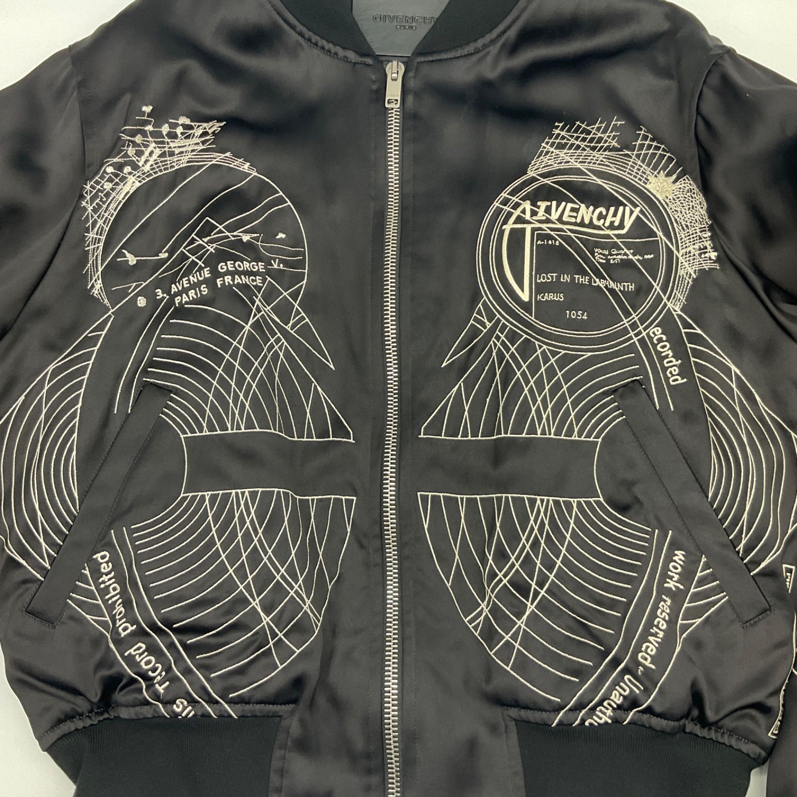 GIVENCHY ジバンシィ ボンバージャケット スタジャン ブラック