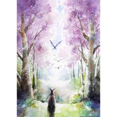 原画）春の街【SMサイズ／水彩画／#3075】 - メルカリ