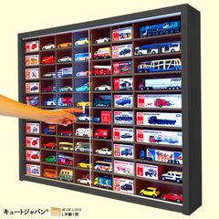 ミニカー収納ケース アクリル障子付 トミカ60台・ロングトミカ10台