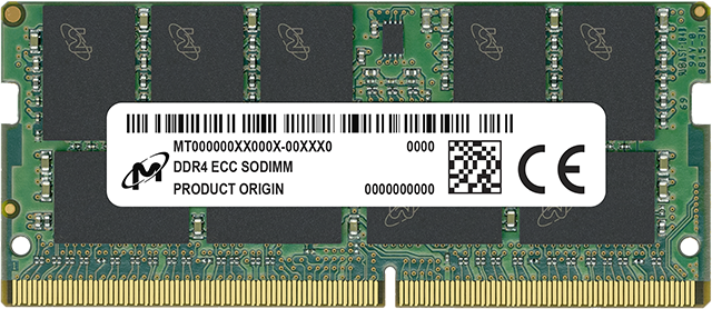 Micron 32GB DDR4-3200 ECC SODIMM 2Rx8 CL22 | MTA18ASF4G72HZ-3G2R