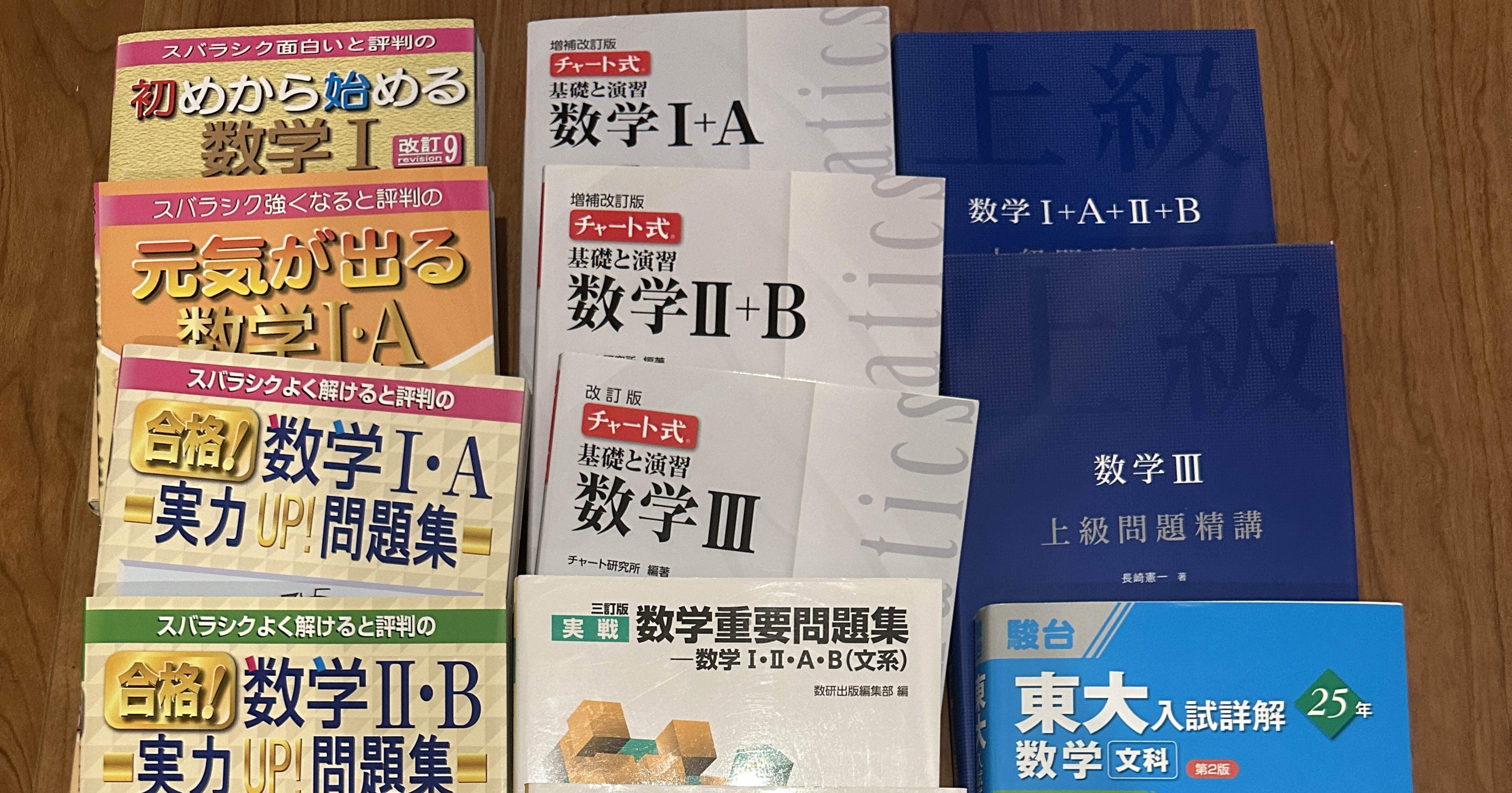 大学受験】数学の参考書と勉強法 高校初級から難関大レベルまでの