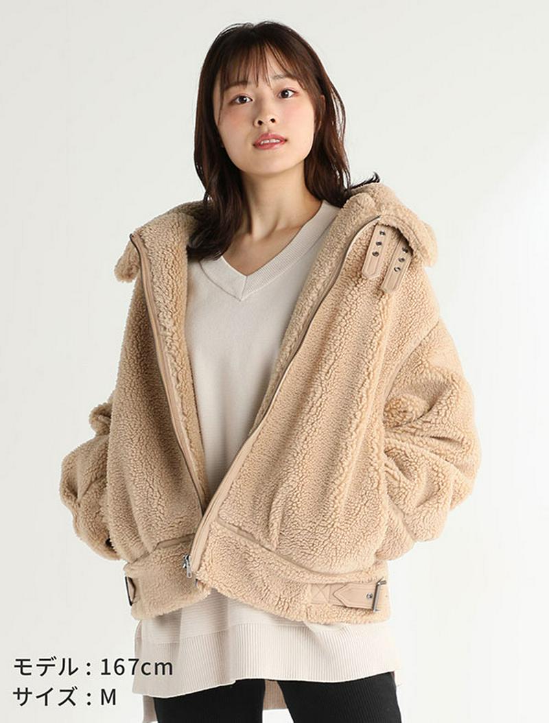 Honeys(ハニーズ)の「C・O・L・Z・A ボアボンバージャケット」 - PARTE