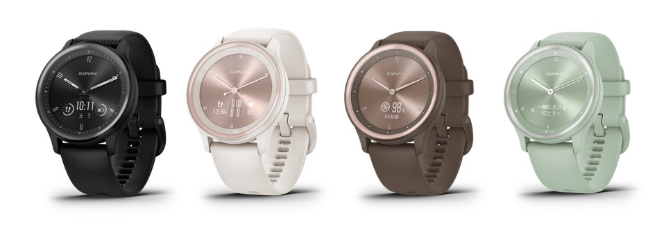 Garminから『vivomove Sport』登場～アナログ時計の美しさを融合した