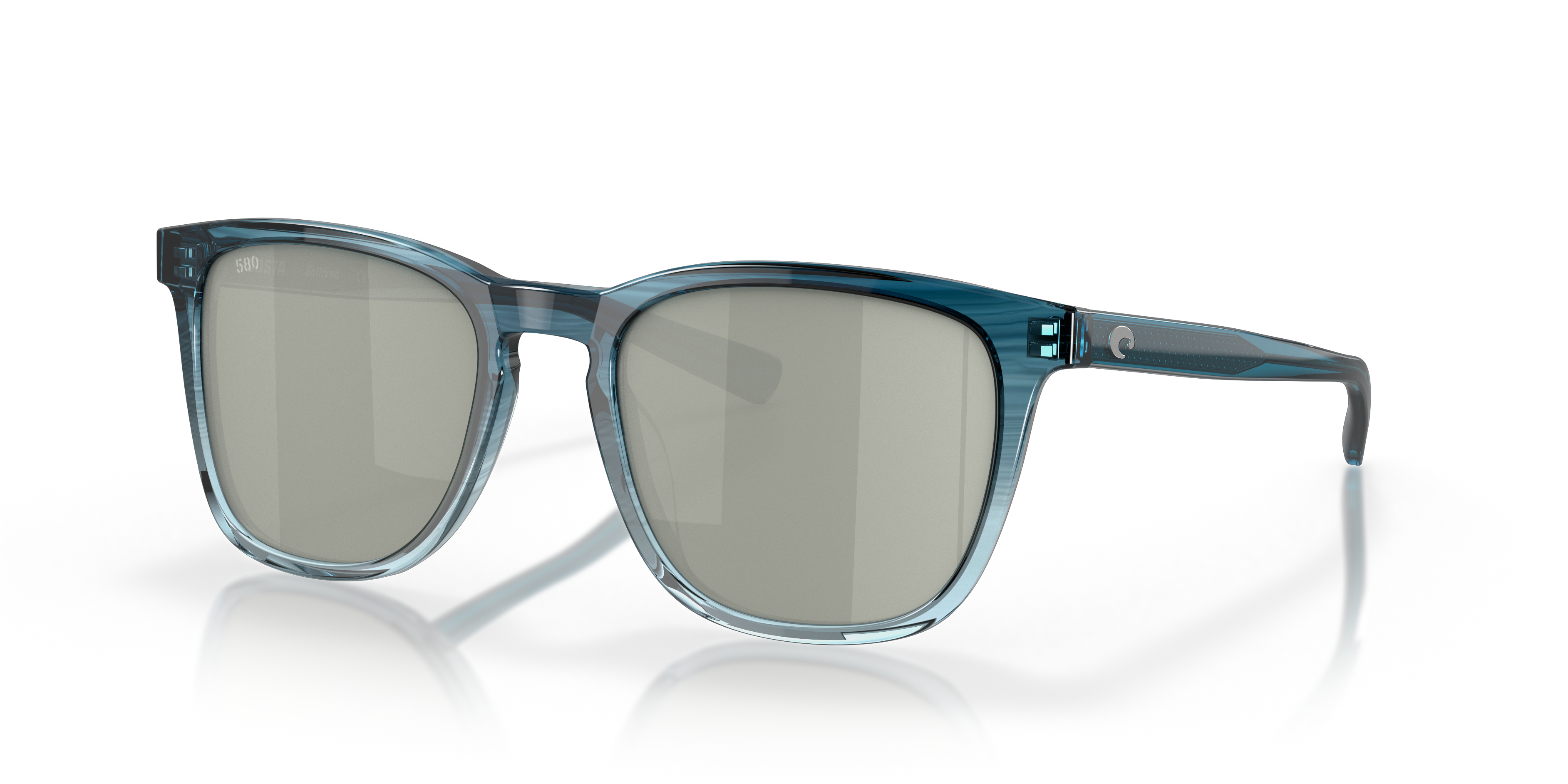 Costa Sullivan M (53-19) with Gray Silver Mirror lenses and Shiny