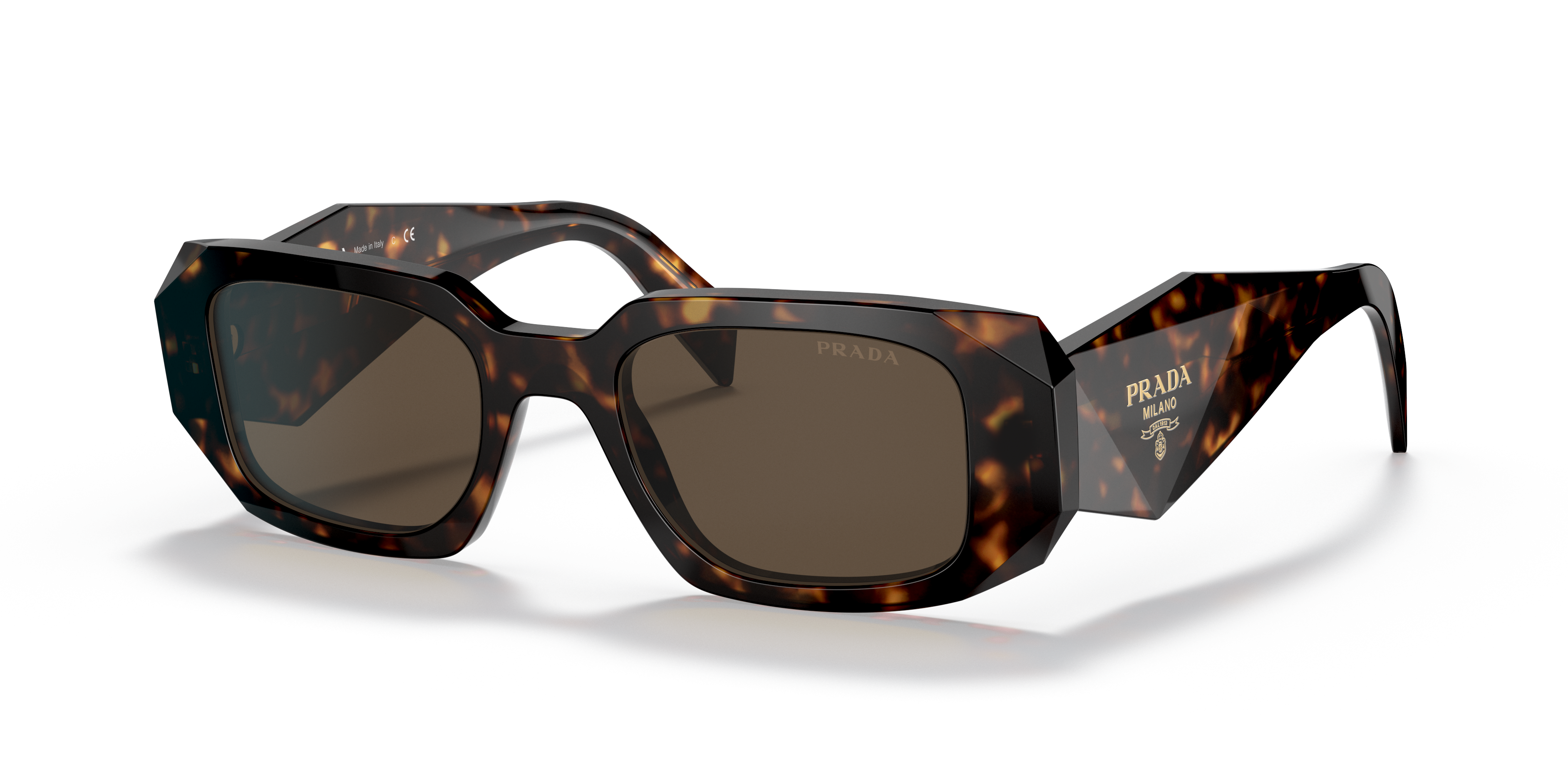 Prada PR 17WS S (49 - 20) with Brown lenses and Tortoise frame