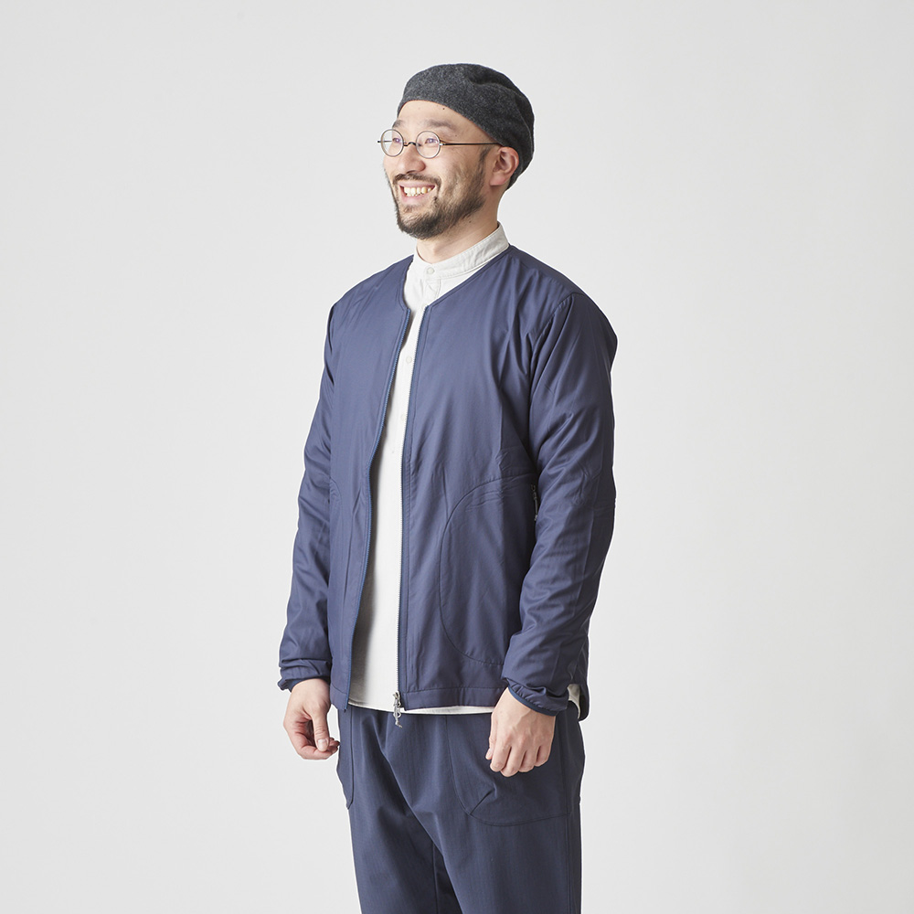 オクタライニングのカーディガン ｱｵﾆﾋﾞ一 | AXESQUIN ELEMENTS | 軽く