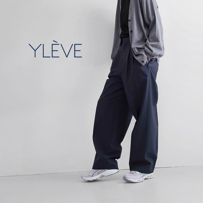 40%OFF】YLEVE イレーヴ ウール シャンブレー トラウザー パンツ “WOOL