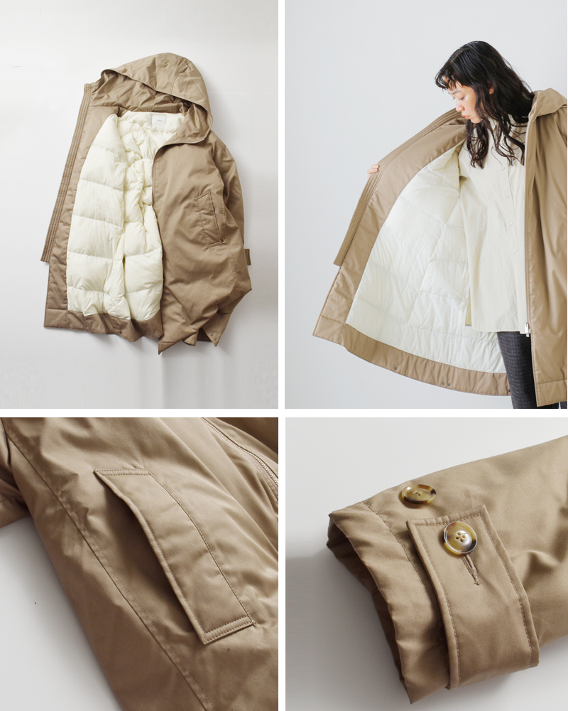 30%OFF】miffew ミフュー テントライン ジップアップ ダウン コート