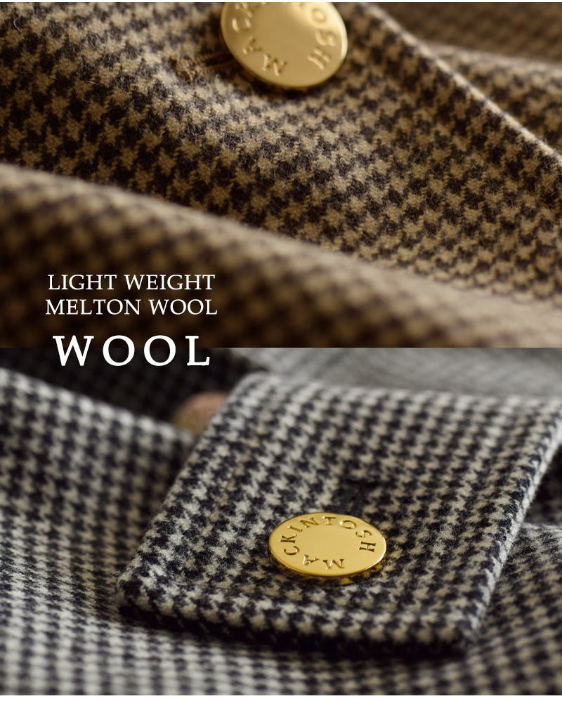 30%OFF】MACKINTOSH マッキントッシュ ウール ハンビー メタルボタン