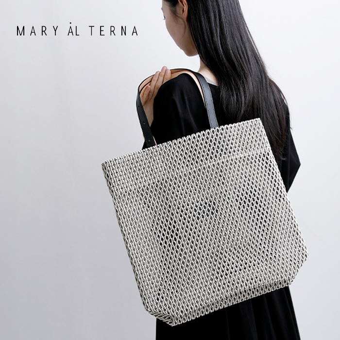 MARY AL TERNA メアリオルターナ コットン メッシュ トートバッグ L