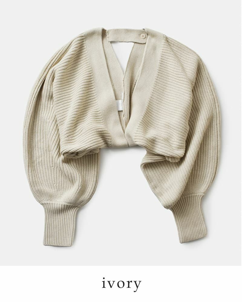 40%OFF】MANOF マノフ ボリューム スリーブ ニット ボレロ 89106-2022