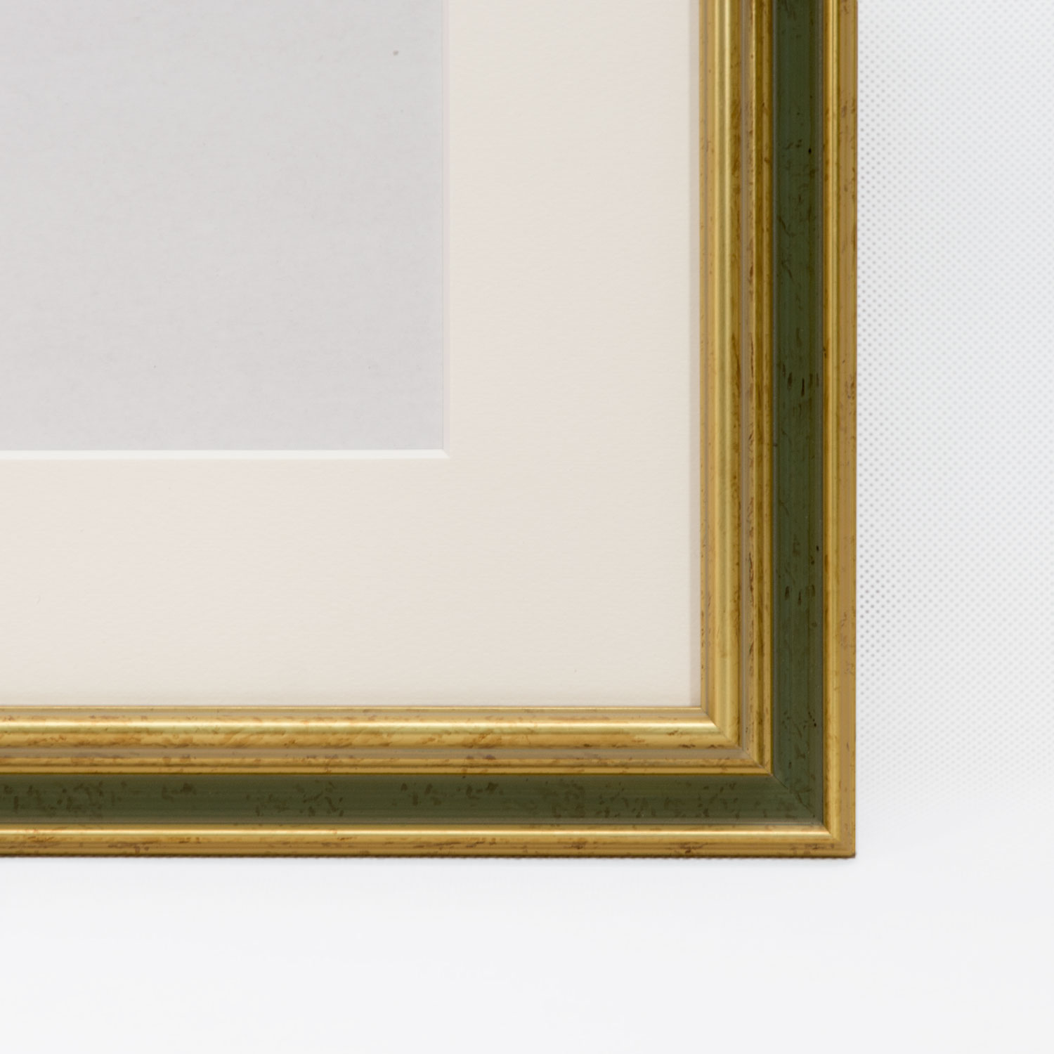 水彩額 シブ金＋ブルーグリーン ツートンカラー 424 | 額縁の通販