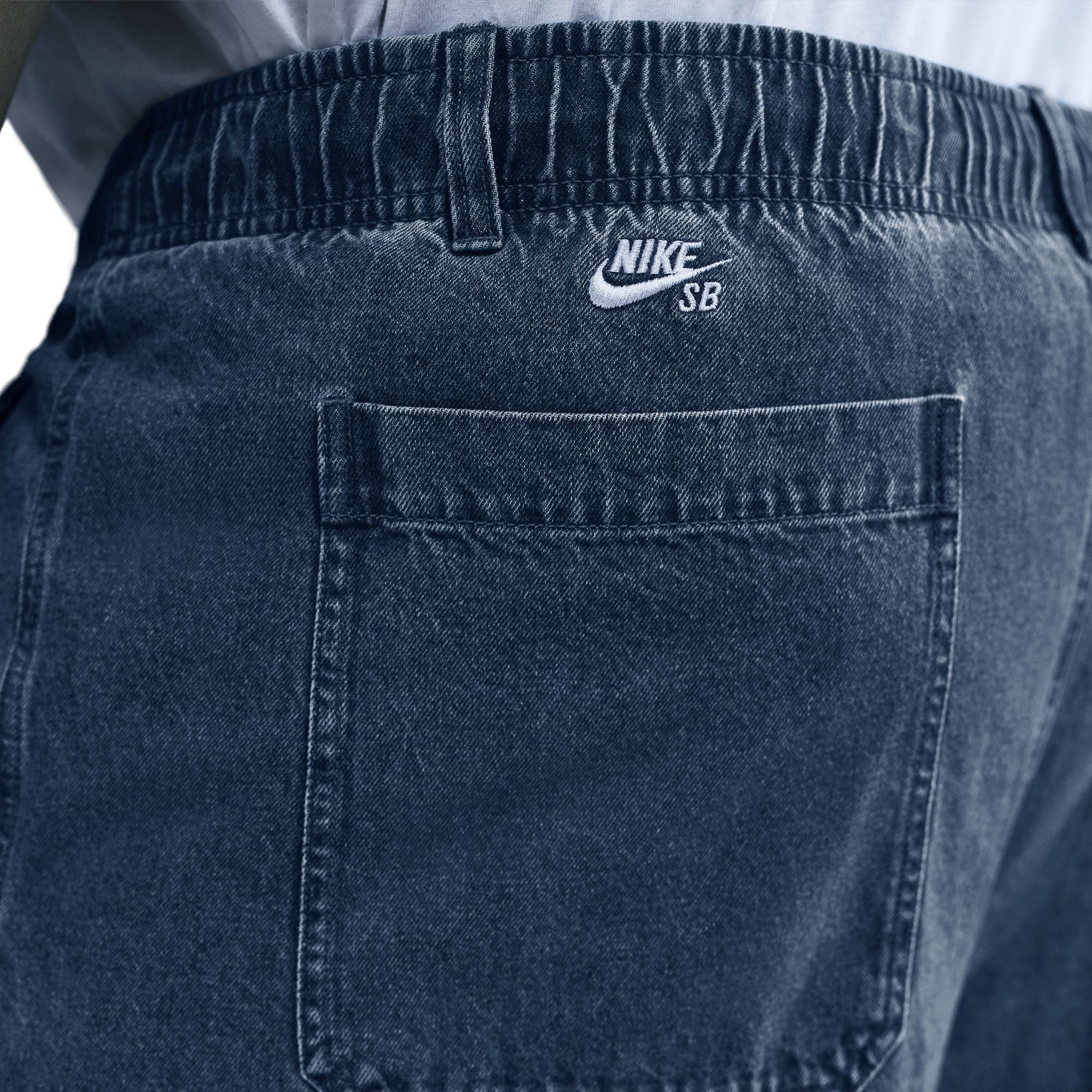 Nike SB Men's Loose Double-Knee Denim Skate Pants - Diffused Blue