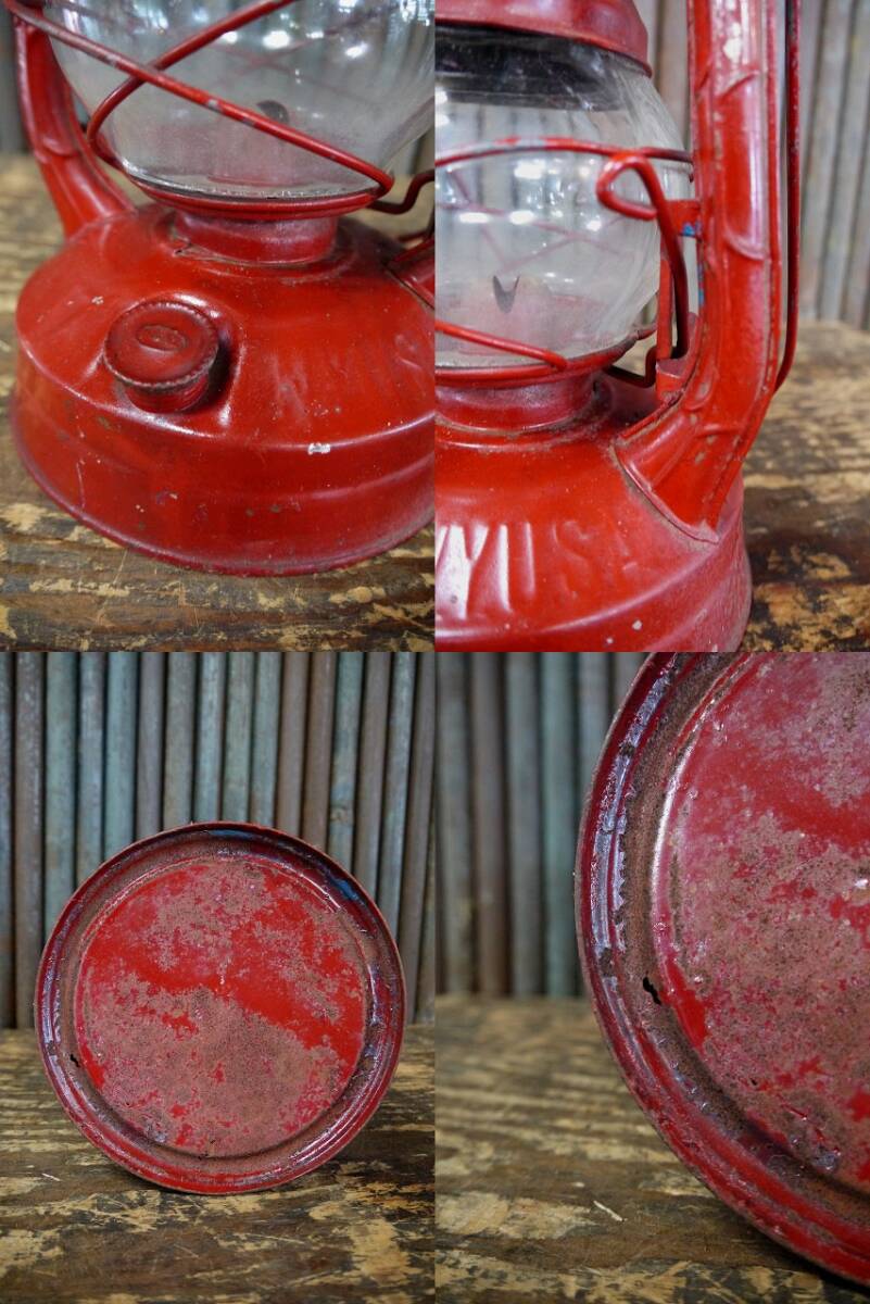 デイツランタン Dietz アンティーク ヴィンテージ 赤グローブ DIETZ