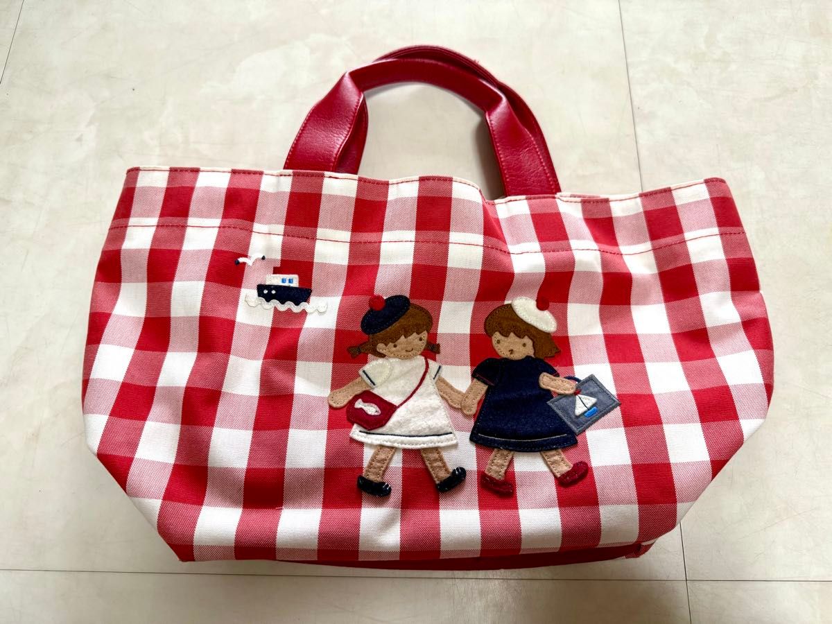 ファミリア トートバッグ ギンガムチェック｜Yahoo!フリマ（旧PayPay
