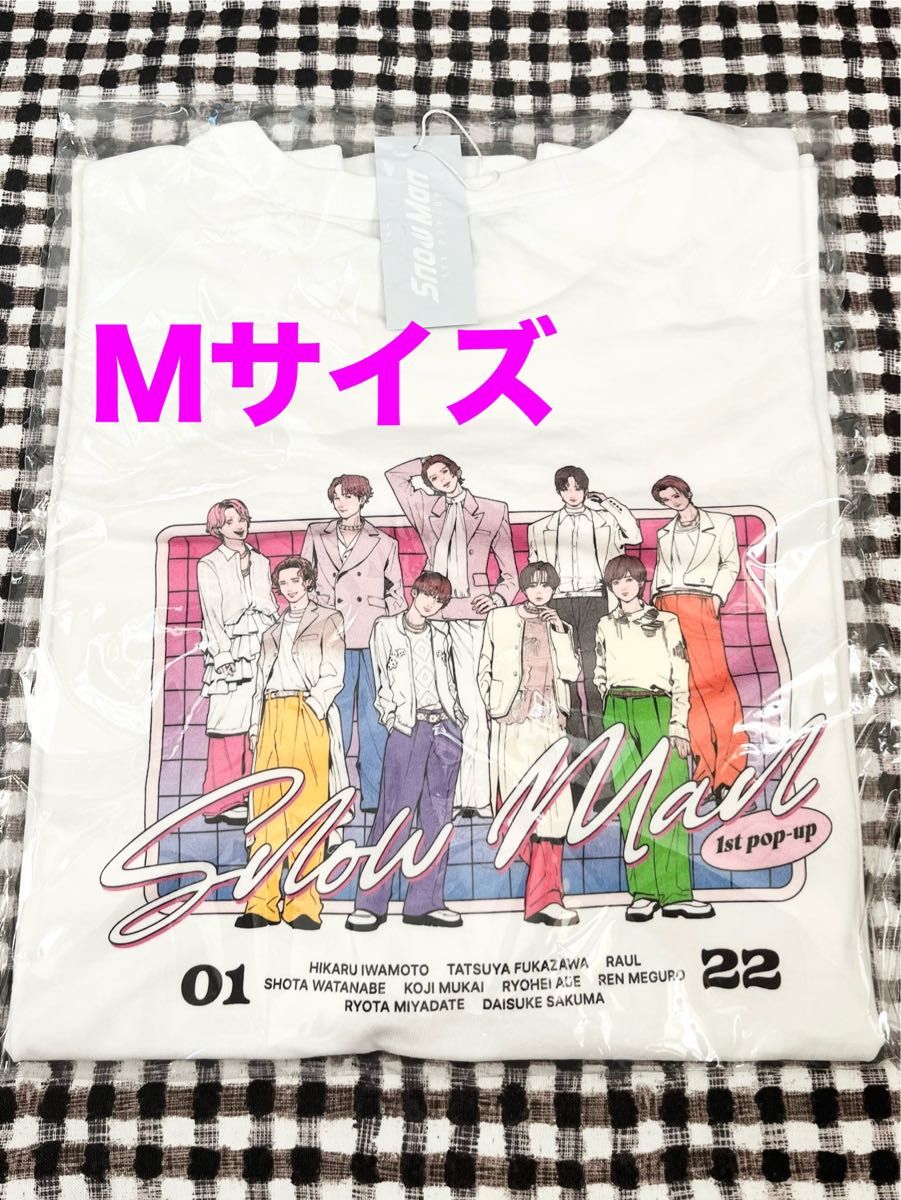 Snow Man 韓国 1st POPUP ポップアップ Tシャツ Mサイズ 入場特典付き