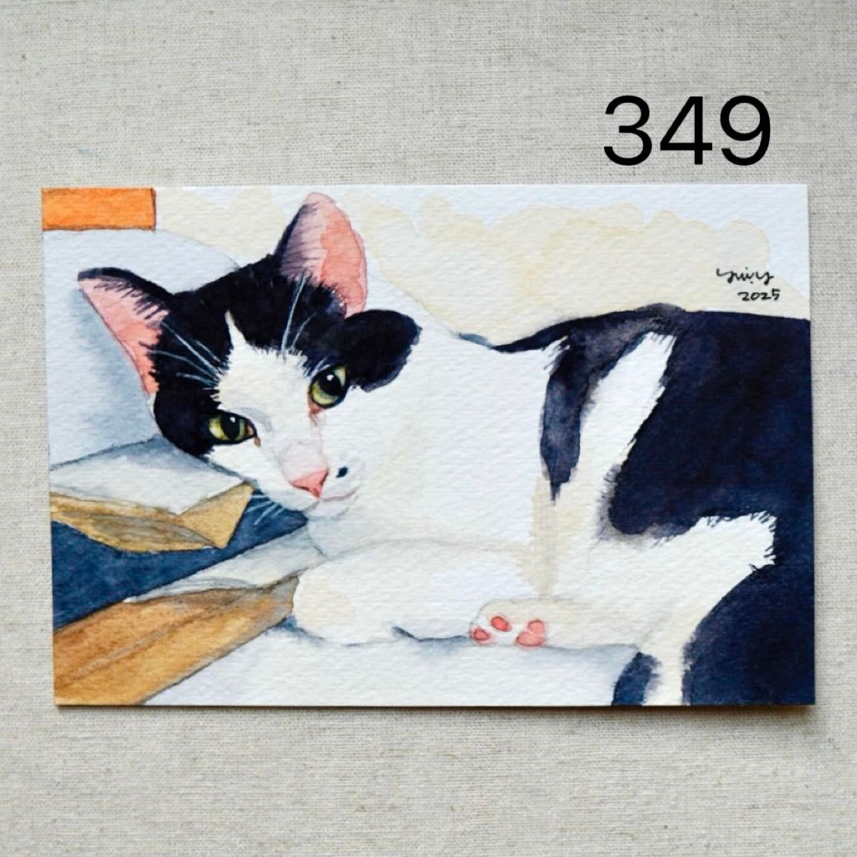 猫の絵 301 水彩画 原画 ポストカードサイズ｜Yahoo!フリマ（旧PayPay