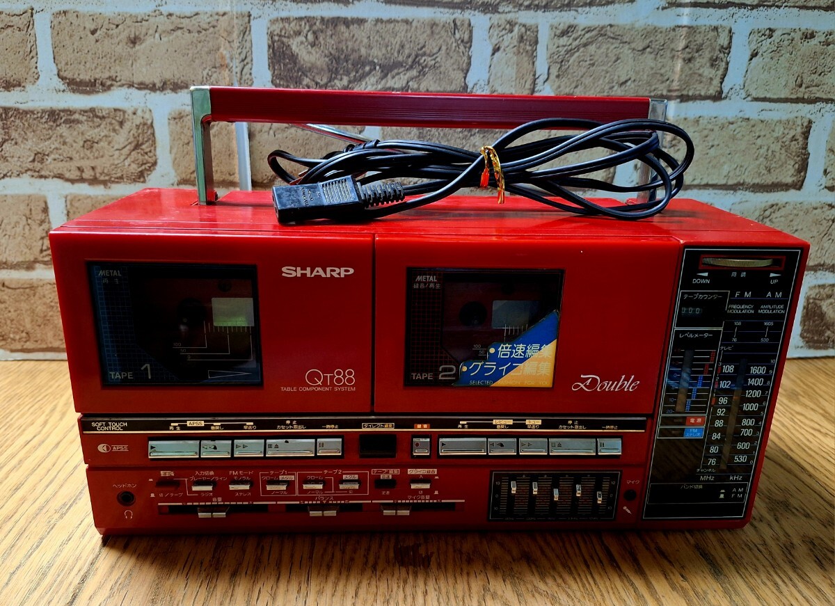 Yahoo!オークション -「sharp qt 88」(ラジカセ) (カセットデッキ)の