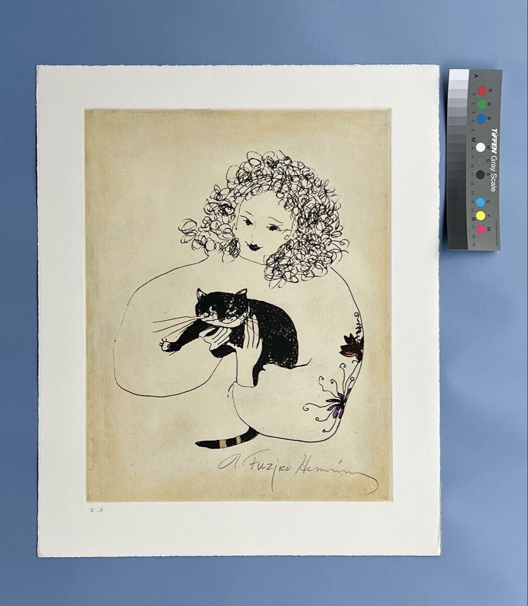 Yahoo!オークション -「フジ子ヘミング」(銅版画、エッチング) (版画