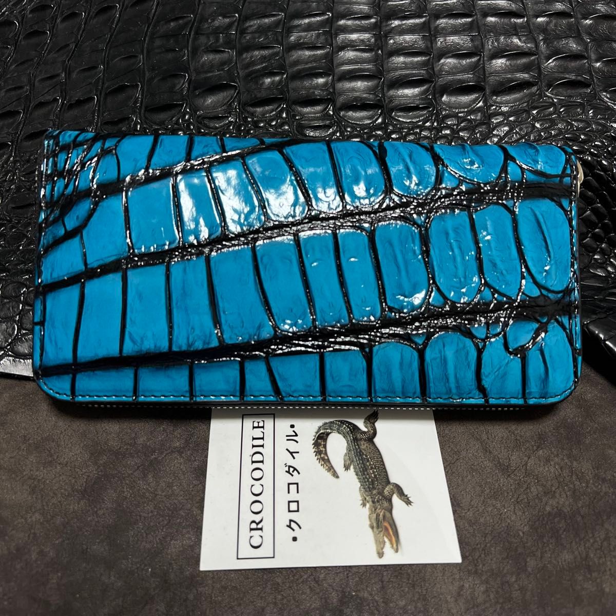 PRADA プラダ 希少ネイビー ブルー 長財布 ラウンドファスナー