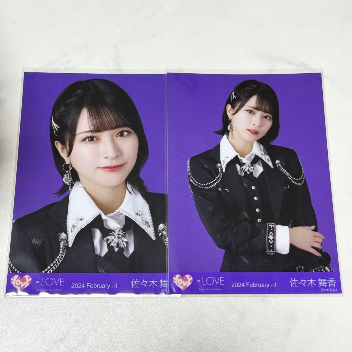 佐々木舞香 生写真 直筆 イコラブ ヨリ LOVE チュウ しゅきぴ 直筆