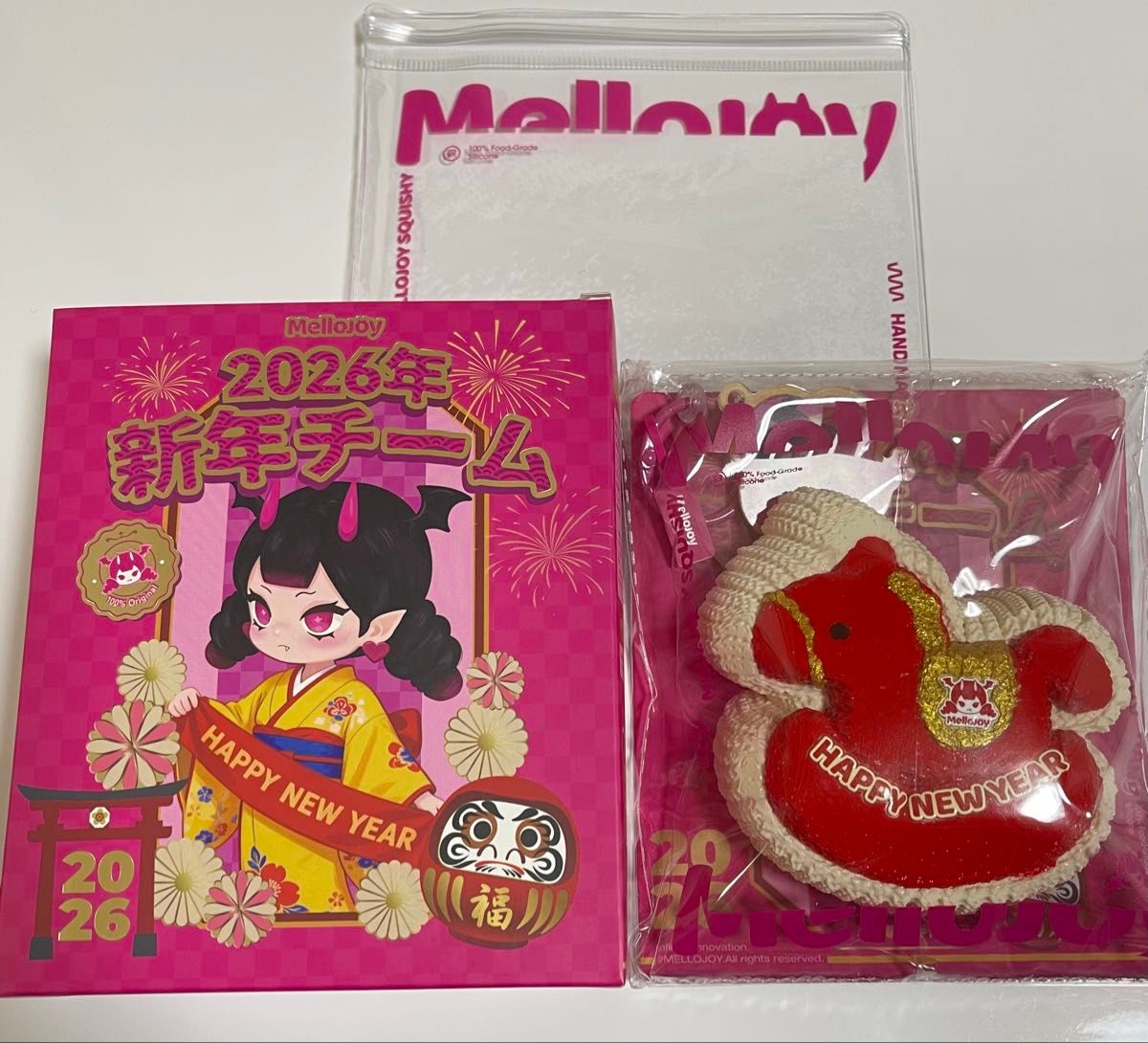 完全未開封】Mellojoy メロジョイ 2026年 新年チーム スクイーズ 3個