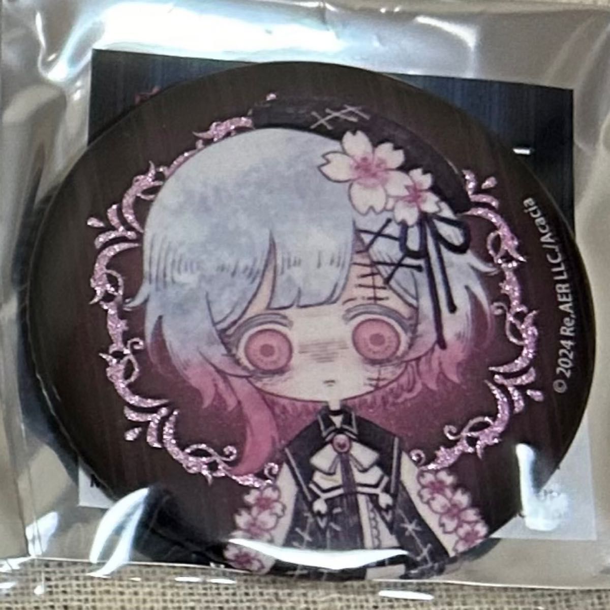 魔法少女ノ魔女裁判 人形化 缶バッジ グリッター缶バッジ 橘シェリー