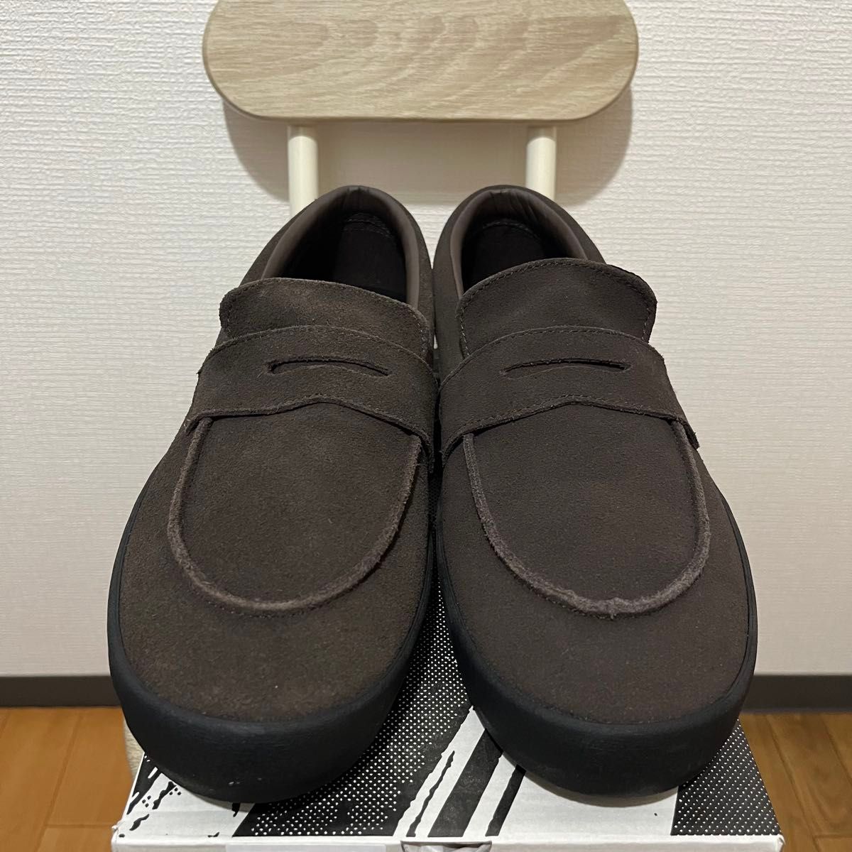 VANS Leather Skate Loafer 30cm ブラック スケートローファーレザー