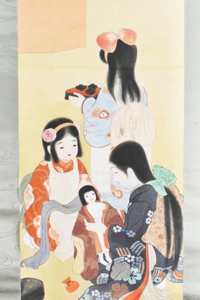 Yahoo!オークション -「雛人形」(日本画) (絵画)の落札相場・落札価格