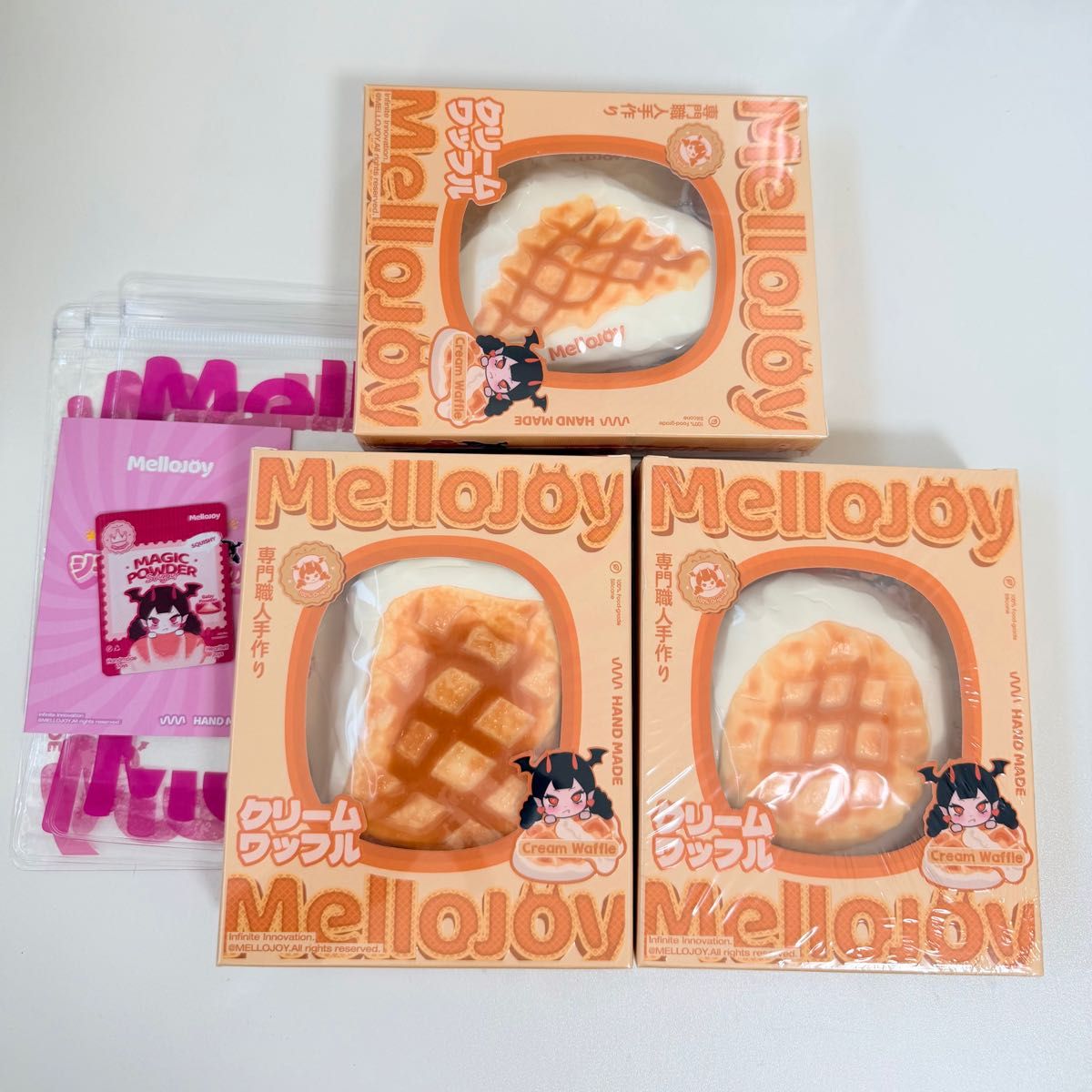 メロジョイ mellojoy クリーム ワッフル スクイーズ さんかく 三角