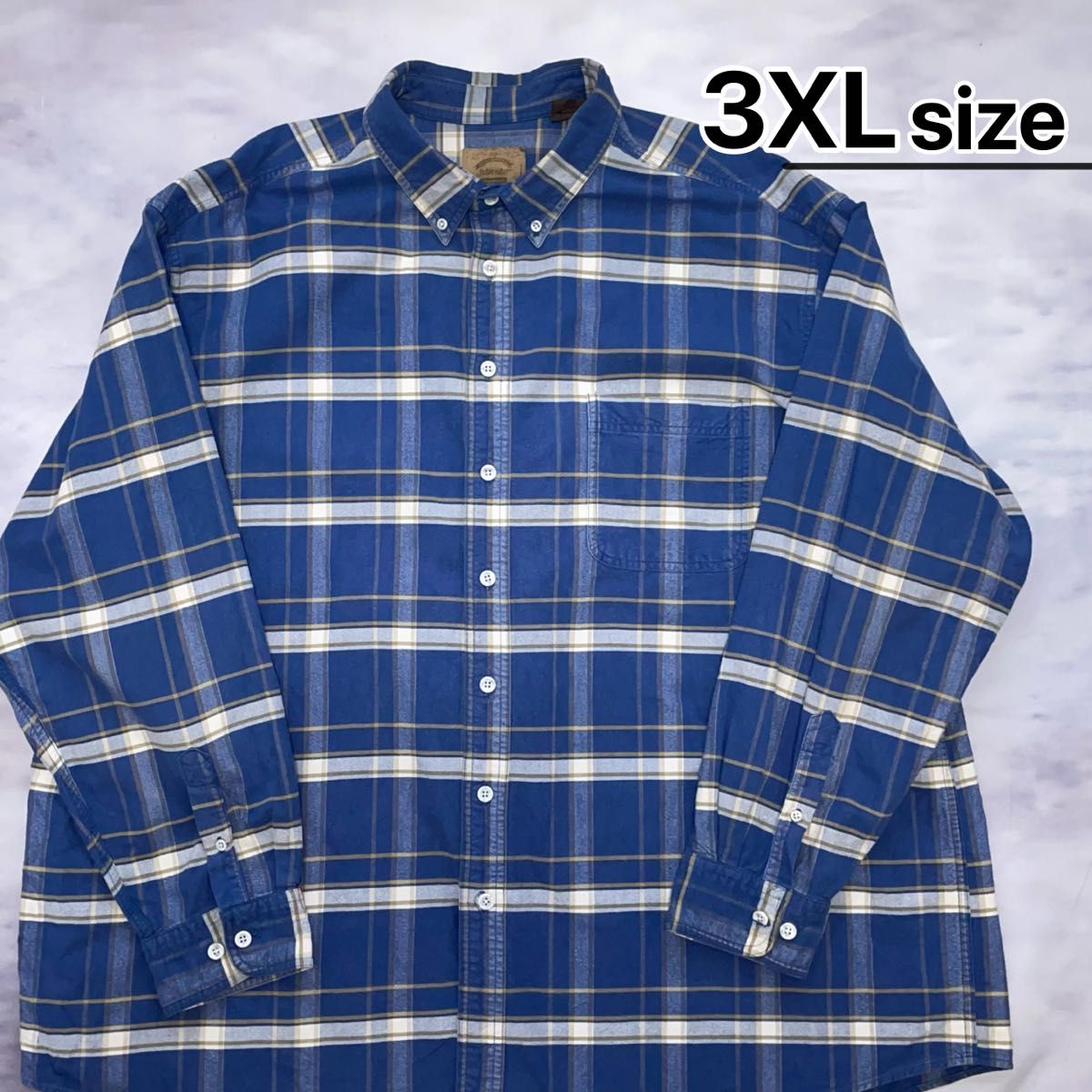 ST JOHN'S BAY オンブレチェックシャツ XL ブルーxネイビー 2｜Yahoo
