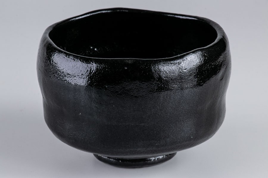 Yahoo!オークション - 【茶道具】『 林陶造 数印 黒茶碗 黒楽茶碗 共箱