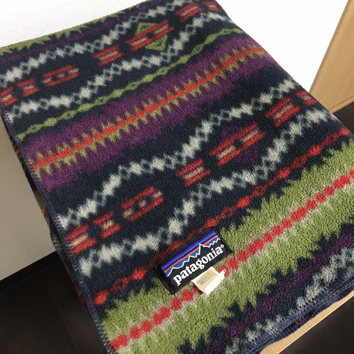 希少 90年代 patagonia パタゴニア ブランケット シンチラ フリース