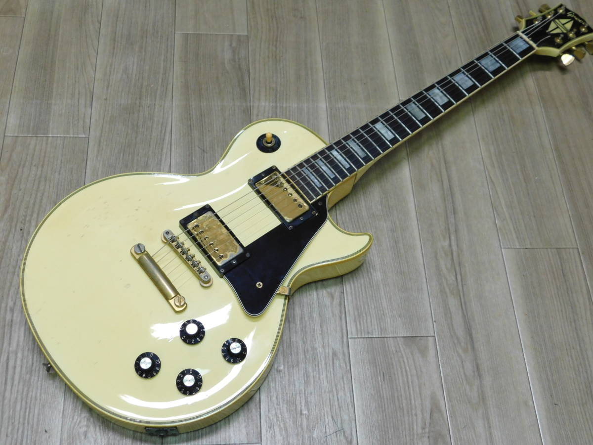 Yahoo!オークション - Greco レスポールカスタム ホワイト EGC-550 O切