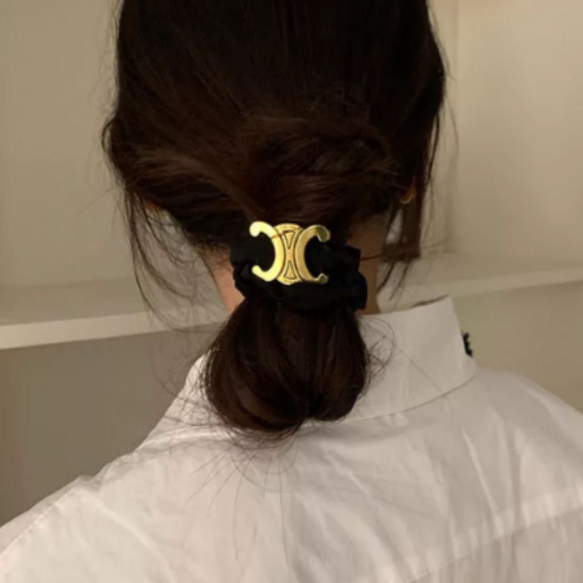 大人気】トリオンフ柄 シュシュ ヘアアクセサリー 海外インポート