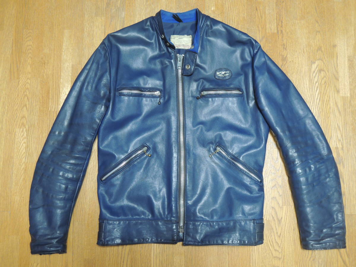 Yahoo!オークション - 70s Lewis Leathers ネイビー スーパースポーツ