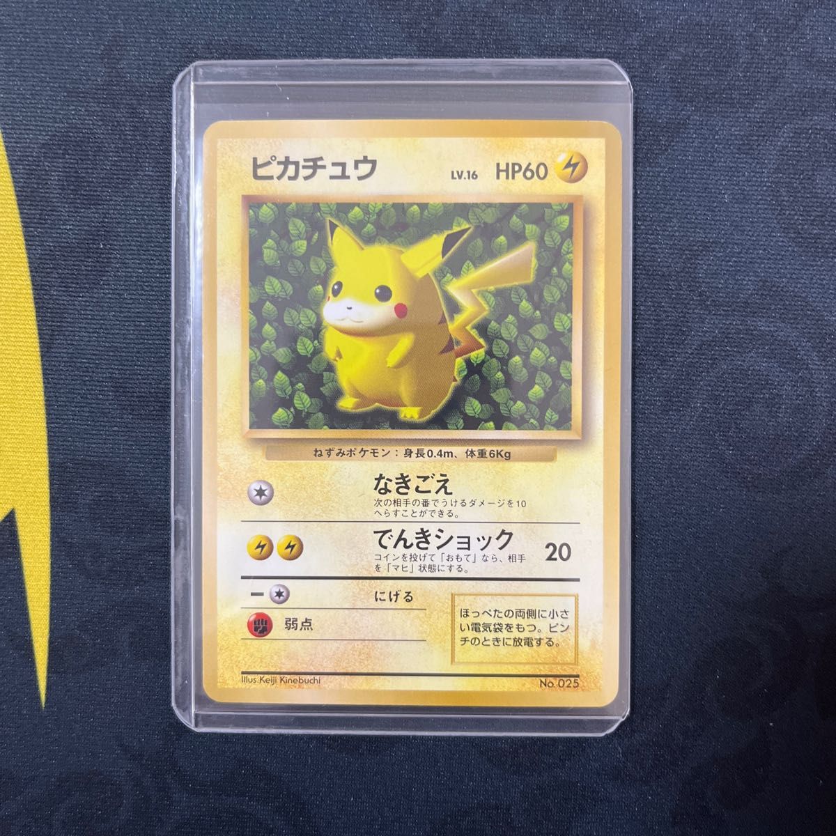 ポケモンカード ピカチュウ LV 16 Kenji kinebuchi 旧裏 マーク無し