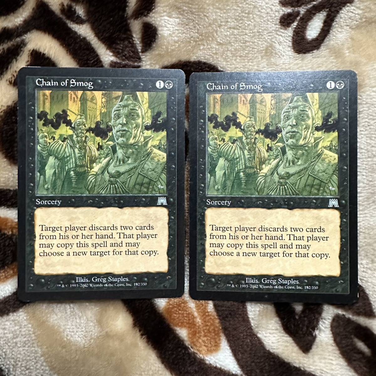 MTG】[Foil] 煙霧の連鎖 / Chain of Smo 英語版 2枚 MTG 煙霧の連鎖