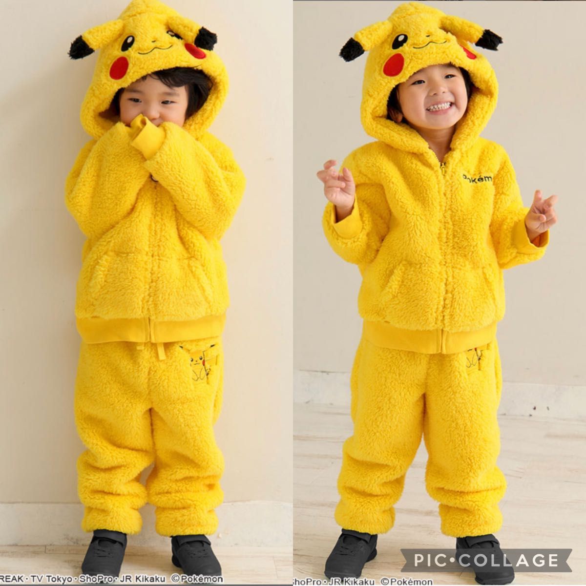 エメフィール aimerfeelポケモン ピカチュウ モコモコ 上下セット